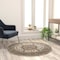 Flash Furniture Ivory 4x4 Round Traditional Persian Style Rug NR-RG1274-44-IV-GG - alternate 2